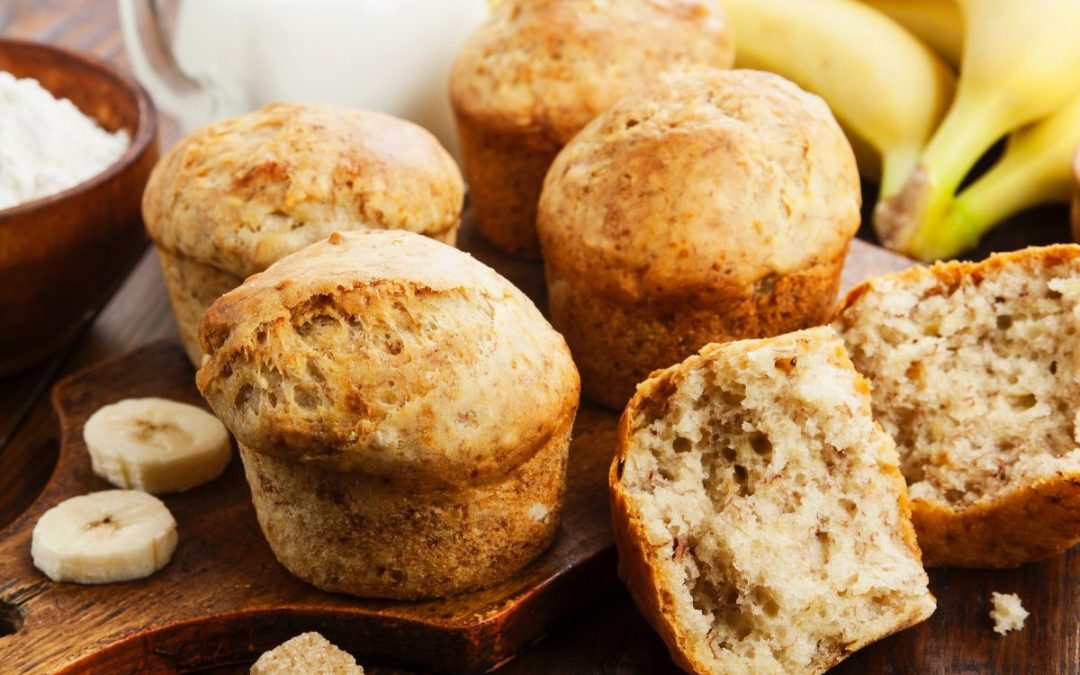 Flourless Peanut Butter Banana Muffins | Gluten Free Recipe
