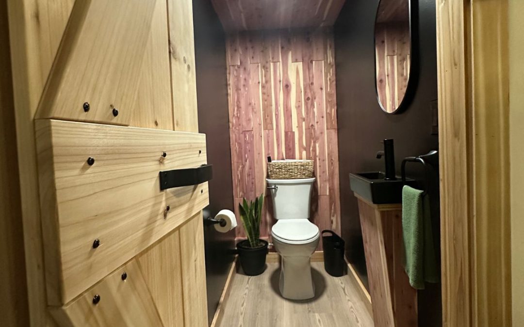 Our DIY Half Bath Remodel | A Modern Rustic Bathroom Makeover